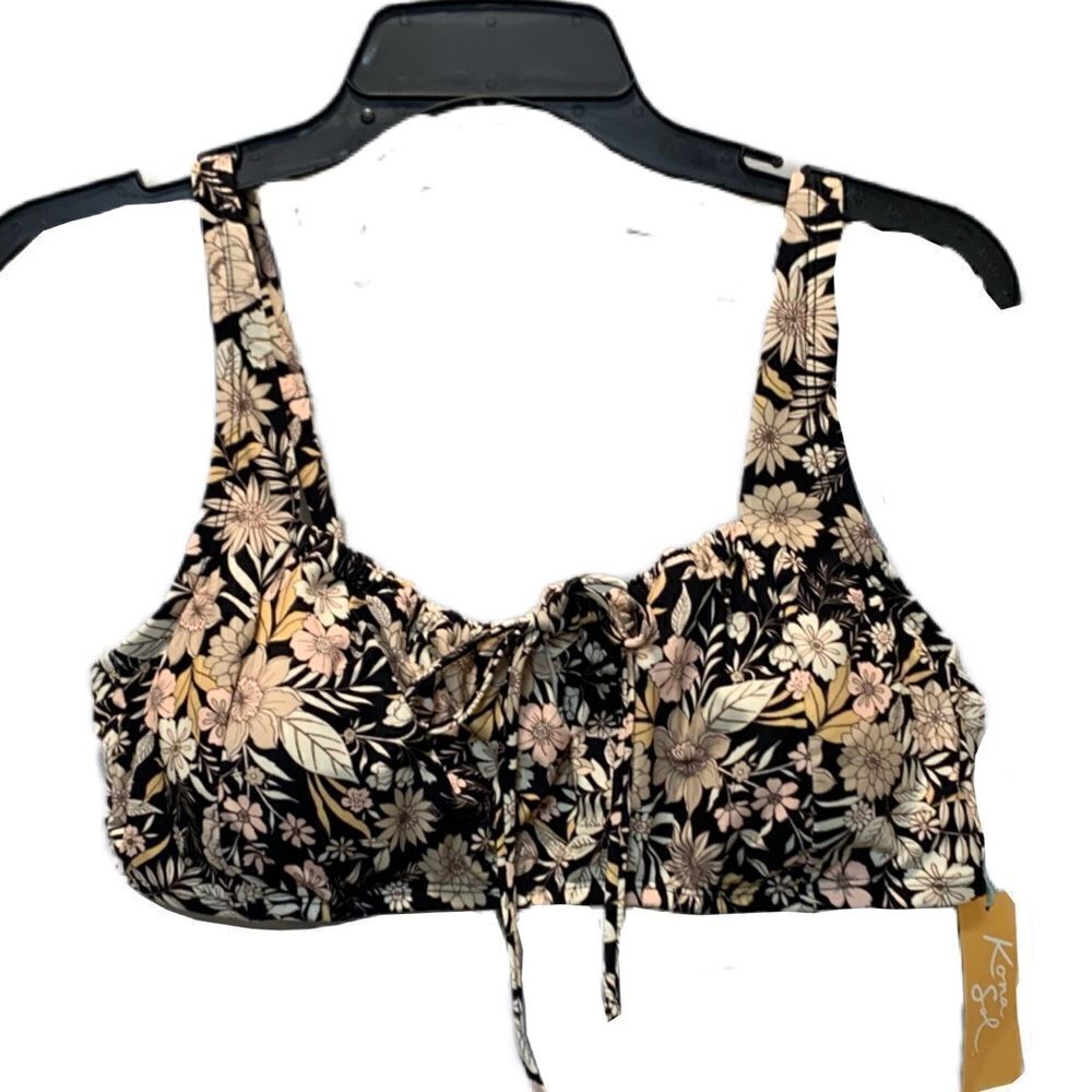 Kona sol floral Swim bikini top